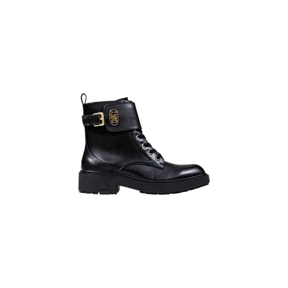 Liu Jo Ankle Boots LaceUp Buckle Detail Women black